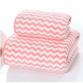 Coral velvet towel 35 * 75 gift absorbent towel floor stand color bar bath towel hotel