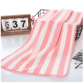 Coral velvet towel 35 * 75 gift absorbent towel floor stand color bar bath towel hotel