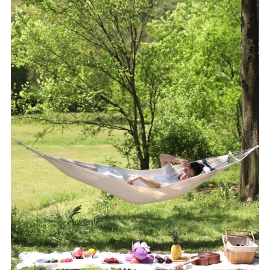 Hanging bed outdoor single and double anti-rollover swing